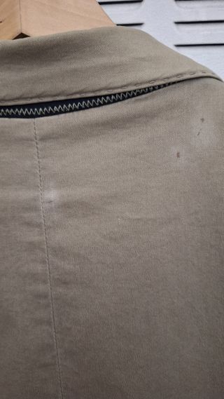 Americana Zara Beige Algodón Talla XXL 