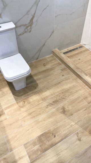 Baño completo: ducha, lavabo, inodoro