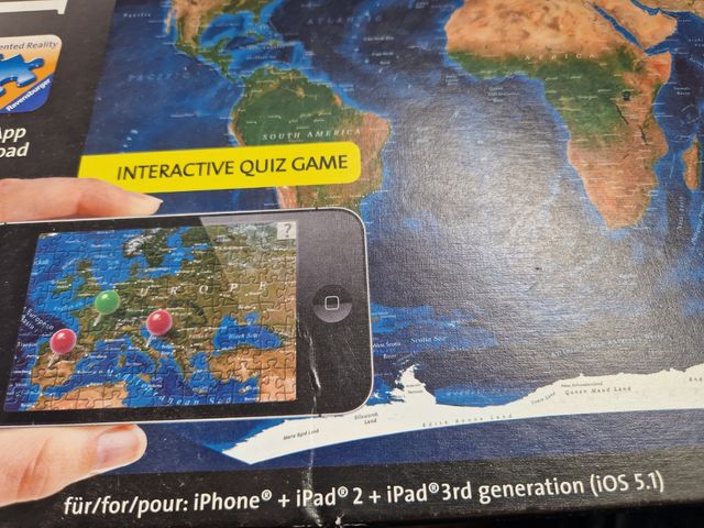 Puzzle Ravensburger Mapa Mundo 1000 Piezas AR