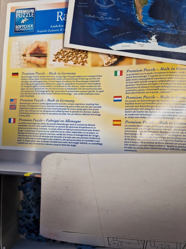 Puzzle Ravensburger Mapa Mundo 1000 Piezas AR