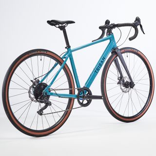 Bicicleta de gravel mujer aluminio monoplato Triban Grvl
