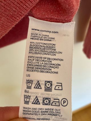 Jersey Tommy Hilfiger Rojo Talla M