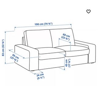 Sofá Kivik Ikea tela jaspeada gris