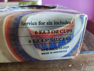 Juego de café de porcelana con diseño