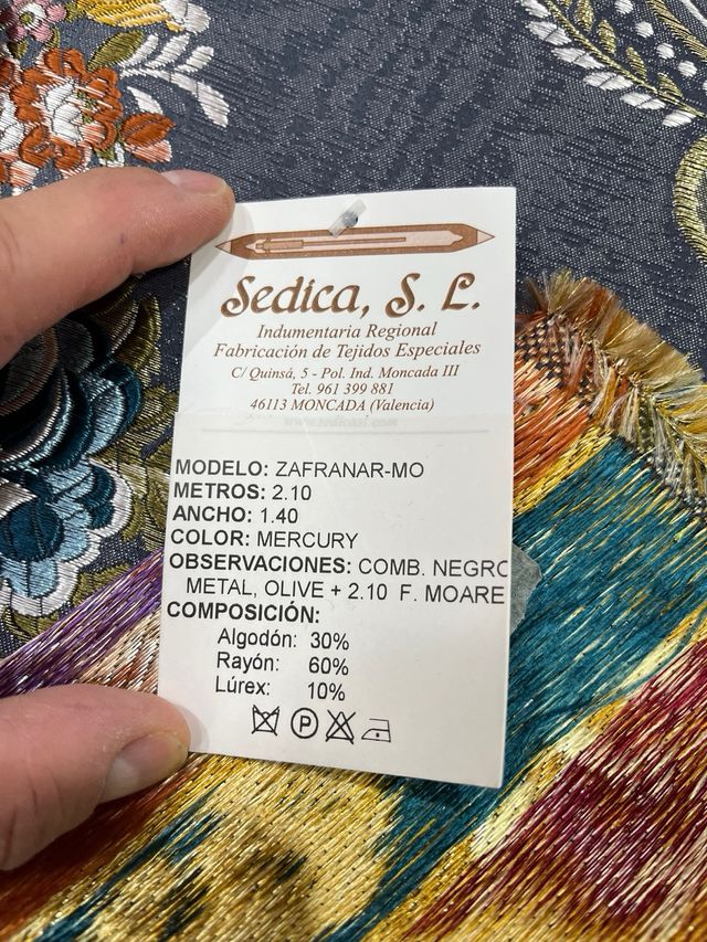 Tejido fallera Alicantina