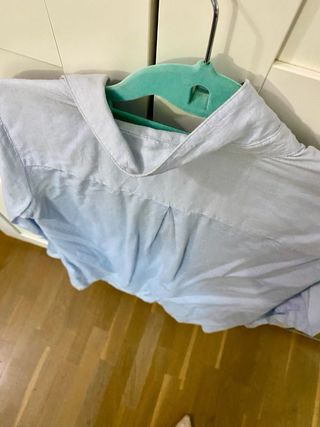 Camisa bordada azul bebé Talla M