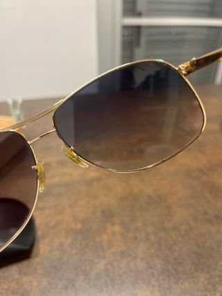 Gafas de Sol Ray-Ban Aviador Dorado/Blanco
