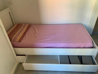 Letto singolo Ikea con cassetti