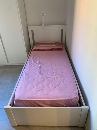 Letto singolo Ikea con cassetti