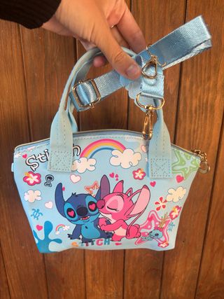 Bolsito niña Stitch azul y rosa