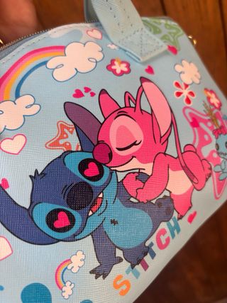 Bolsito niña Stitch azul y rosa