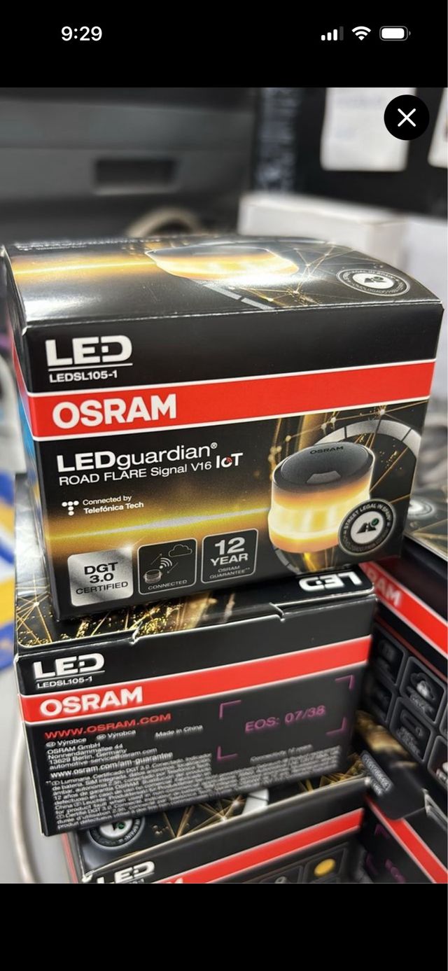 Baliza LED OSRAM LEDguardian V16 Homologada