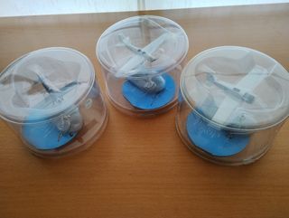 3 Figuras Aviones Tintín Moulinsart