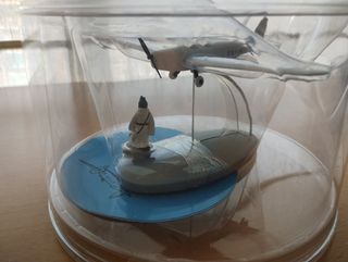 3 Figuras Aviones Tintín Moulinsart