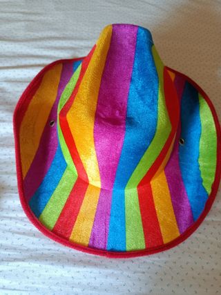 Sombrero vaquero multicolor