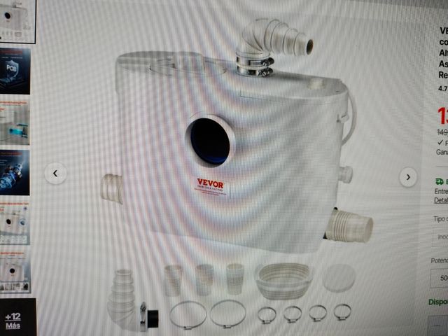 Bomba trituradora Vevor 4 entradas