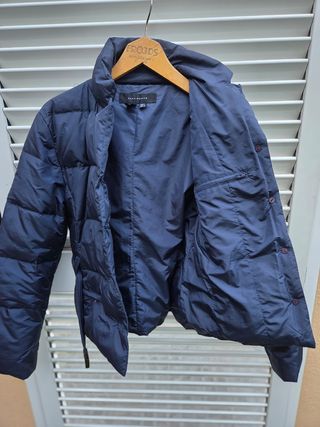 Chaqueta de plumas azul mujer