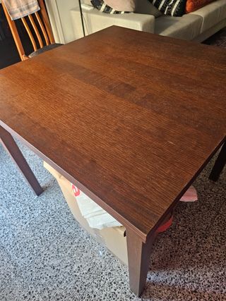 Solo en persona!! Mesa extensible madera oscura IK