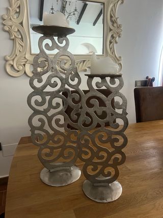 Adornos de acero para mesa