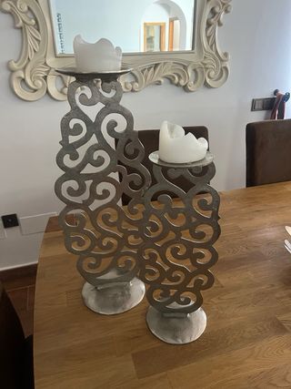 Adornos de acero para mesa