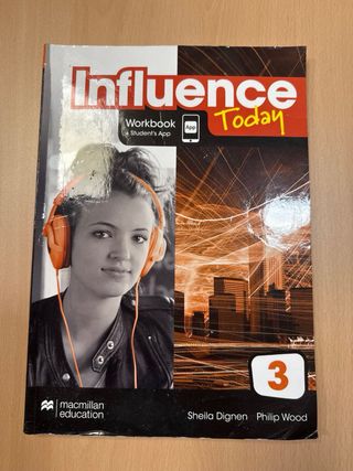 2 libros Workbook . Influence  Today  . 3 ESO .