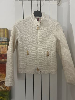Giacchino Moncler bianco 100 grammi tg anni 12