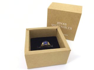 sello oro 18k con piedra