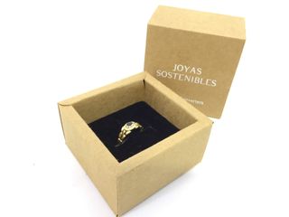 anillo oro 18k con piedra con circonita,zafiro