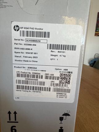 Pantalla HP M24f 24 Negra
