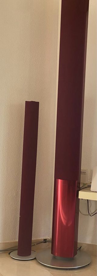 2 Altavoces Bang & Olufsen Rojo/Plata