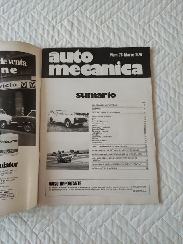 Auto mecanica número 78