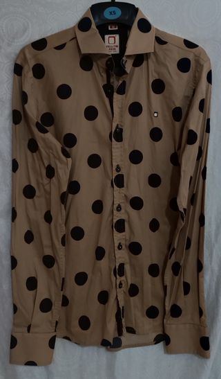Camisa de hombre YELLOW SKIN lunares M.