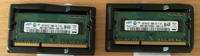 2 x Samsung 2GB DDR3 1333MHz M471B5773DH0-CH9