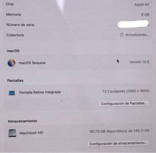 MacBook Air 256GB Gris Espacial