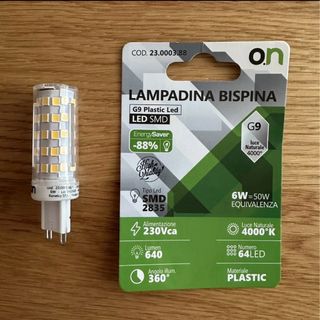 Lampadina LED Bispina G9 6W 640 Lumen 4000K