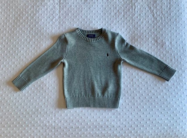 Jersey Polo Ralph Lauren niño gris