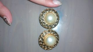 Lote de pendientes retro vintage dorados