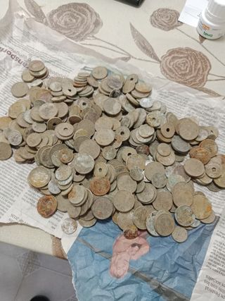 Lote ~1000 Monedas Españolas Antiguas 