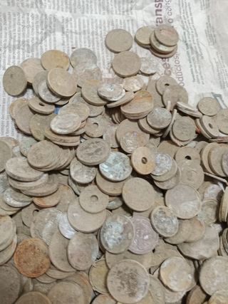 Lote ~1000 Monedas Españolas Antiguas 