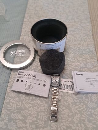 Reloj Casio Analog Plateado