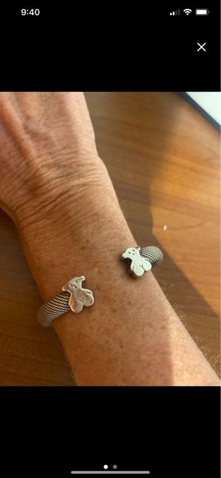Pulsera Tous Ositos Plata