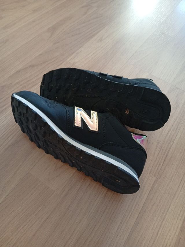 Zapatillas New Balance 500 Negras Plata
