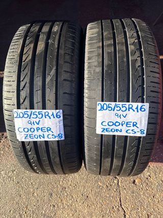 2 Neumáticos Cooper 205/55R16 91V Zeon CS-8