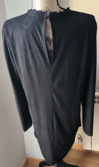 Vestido ante negro Zara