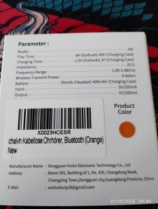 AURICULARES J66 BLUETOOTH