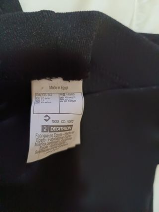 Leggings Wedze negros 9/10 años sin estrenar