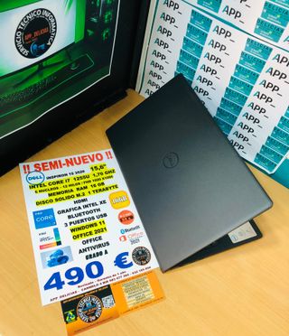 Portátil Dell Inspiron 15 3520 i7 16GB RAM 1TB SSD