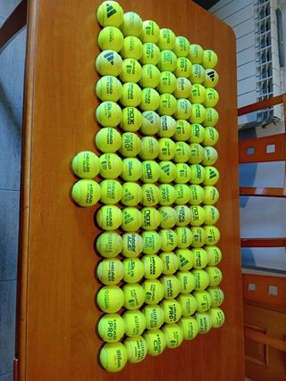 Lote 100 pelotas de pádel usadas