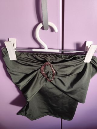 Top verde oliva talla única sin usar