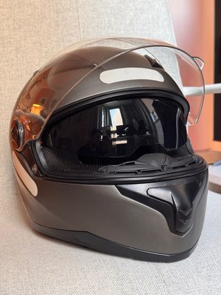Casco Moto Integral Ride Gris Talla L